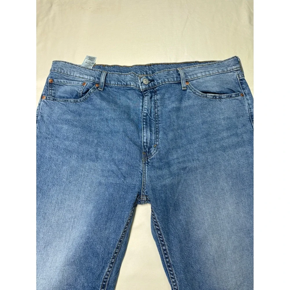 Levi's 505 Jeans Mens W42 L30 Regular Fit Straight Leg Medium‎ Wash Denim
